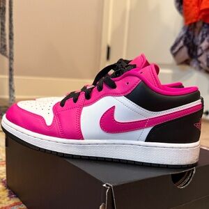 Nike Kids' Jordan Sneakers in Pink, Black, and White